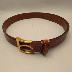 Vintage Christian Dior gator leather belt